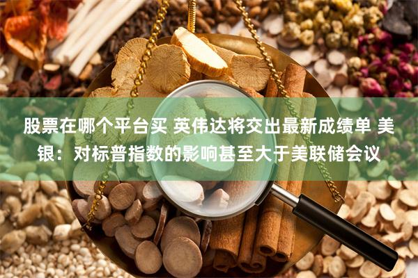 股票在哪个平台买 英伟达将交出最新成绩单 美银：对标普指数的影响甚至大于美联储会议