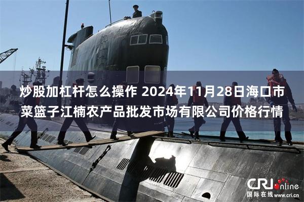 炒股加杠杆怎么操作 2024年11月28日海口市菜篮子江楠农产品批发市场有限公司价格行情