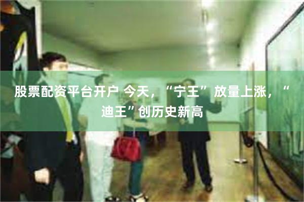股票配资平台开户 今天，“宁王” 放量上涨，“迪王”创历史新
