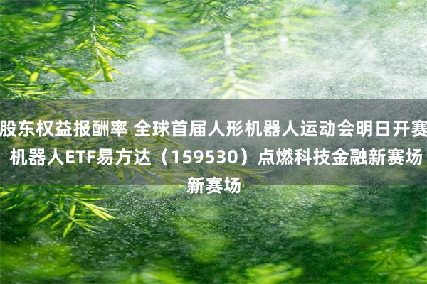 股东权益报酬率 全球首届人形机器人运动会明日开赛 机器人ET